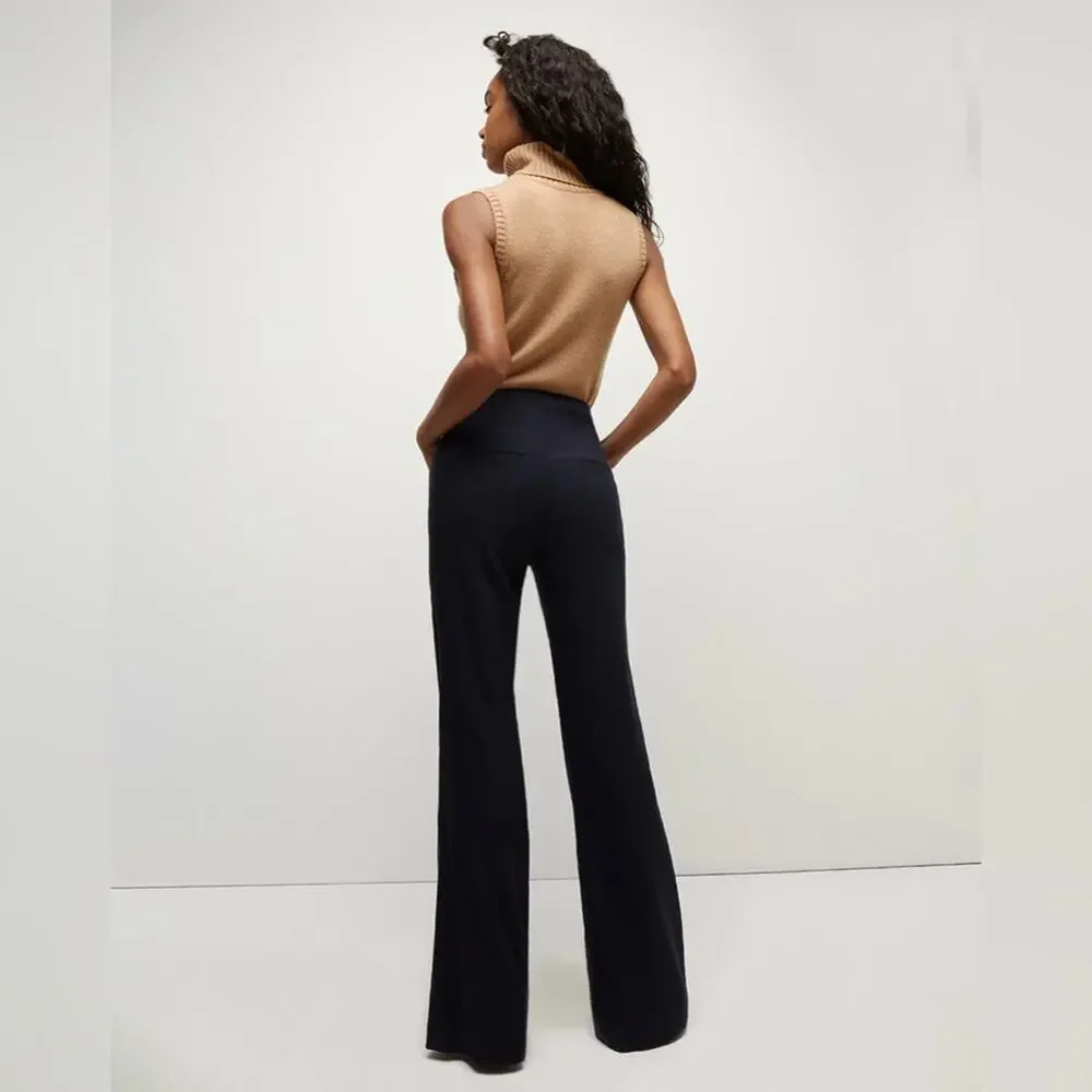 Veronica Beard Komi Linen Blend Flared Pants Center Seam Womens Size 0 - Picture 2 of 8